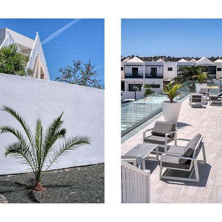 Sunset view modern private poolside apartment Costa Teguise Buitenkant foto