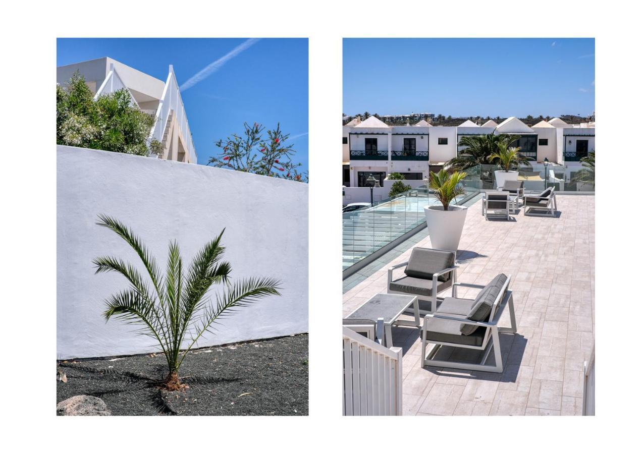 Sunset view modern private poolside apartment Costa Teguise Buitenkant foto